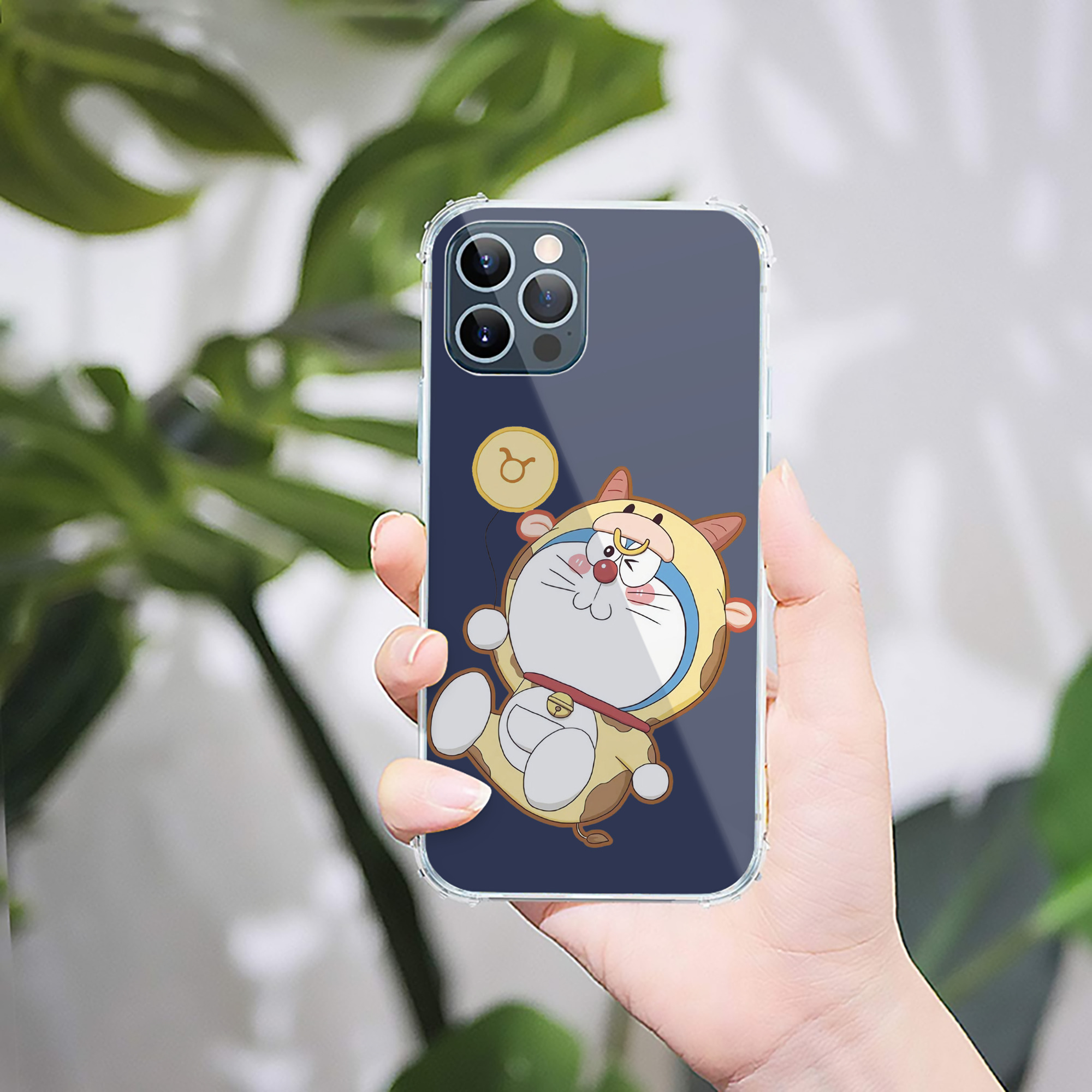 （画像用） ドラえもん Doraemon 【iPhone 12シリーズ対応】透明スマホケース（クリアソフトケース）